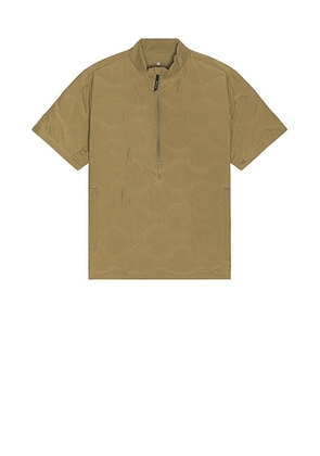 Snow Peak Seamless Quilted Down Pullover in Olive - Olive. Size M (also in S, XL/1X).