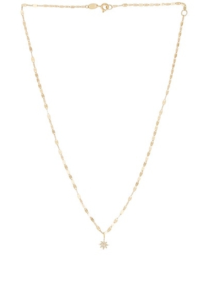 STONE AND STRAND Pave Northern Star Choker Necklace in 10k Yellow Gold & White Diamond - Metallic Gold. Size all.
