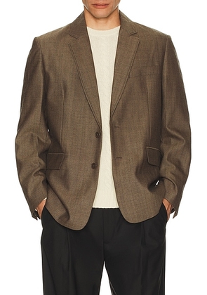 Percival Grounds Tailored Blazer in Oak - Brown. Size 38 (also in 36, 40, 42).