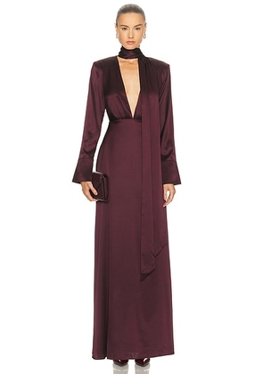 SRG Irina Dress in Cabernet - Wine. Size S (also in L, M, XL, XS, XXS).