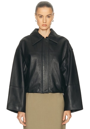 SRG Millie Leather Jacket in Black - Black. Size M (also in L, S, XL, XS).