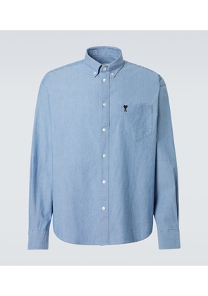 Ami Paris Ami de Cour cotton chambray shirt
