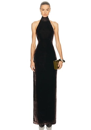 SRG Delia Dress in Chocolate - Chocolate. Size XL (also in L, M, S, XS, XXS).