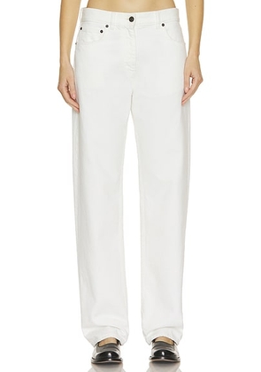 The Row Burty Straight Leg in White - White. Size 27 (also in 24, 28, 29, 30).