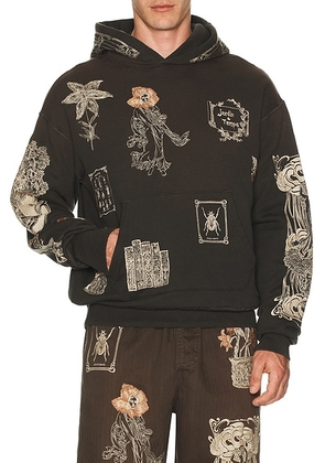 Samuel Zelig Jardin Hoodie in Charcoal - Charcoal. Size S (also in M).
