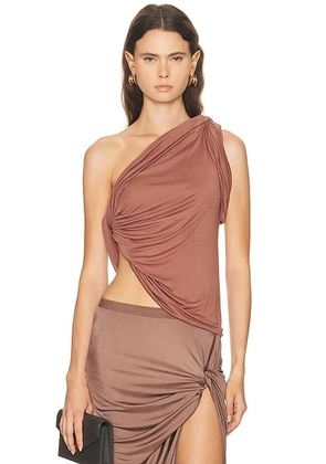 RICK OWENS LILIES Anita Top in Mauve - Mauve. Size 40 (also in ).