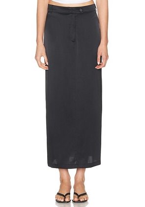 SABLYN Posey Maxi Trouser Skirt in Black - Black. Size M (also in L, S, XS).