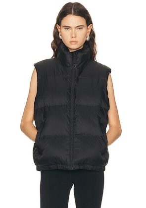 Splits59 Summit Nylon Puffer Vest in Black - Black. Size M (also in L, S, XS).