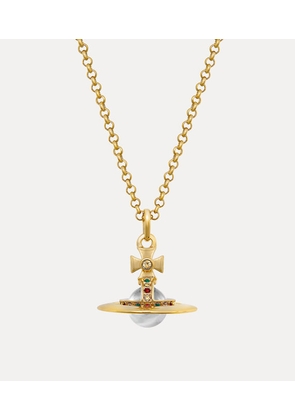 Vivienne Westwood New Tiny Orb Pendant Necklace Gold Swarovski Crystals Women