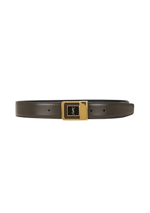 Saint Laurent La 66 Belt in Artichocke Green - Army. Size 70 (also in 65, 75, 80, 85, 90).