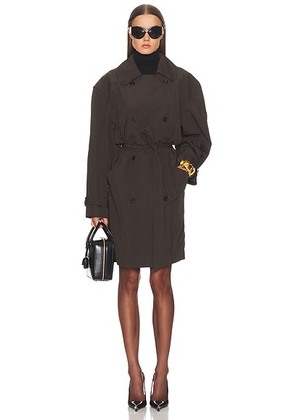 Saint Laurent Trench Coat in Marron - Green. Size 34 (also in ).