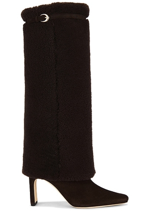 Staud Wally Foldover High Heel Boot in Espresso - Brown. Size 36.5 (also in 36, 37, 37.5, 38, 38.5, 39, 39.5, 40, 41).