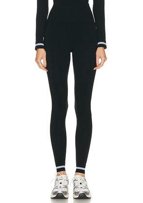 THE UPSIDE Seamless Midi 25 Base Layer Legging in Black - Black. Size M (also in L).