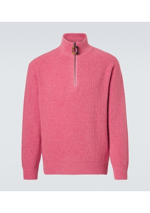 JW Anderson Wool and cotton half-zip sweater