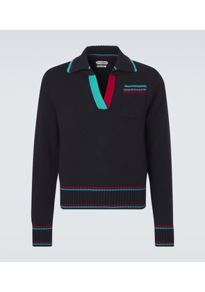 JW Anderson Cotton, cashmere, and wool polo sweater