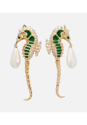 Gucci Embellished clip-on earrings