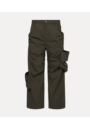 Vivienne Westwood Achilles Trousers Pinstripe Shirting Dark-khaki 46 Men