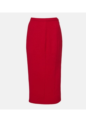 Mugler re/edit virgin wool high-rise pencil skirt