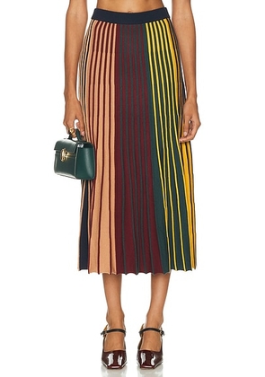 SIMONMILLER Celia Knit Skirt in Multicolor - Burgundy,Green. Size XS (also in ).