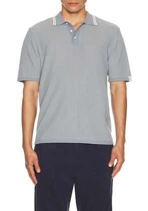 Rag & Bone Harvey Tipped Polo in Light Blue - Blue. Size S (also in XL/1X).