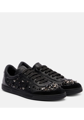 Dolce&Gabbana Saint Tropez Light embellished leather sneakers