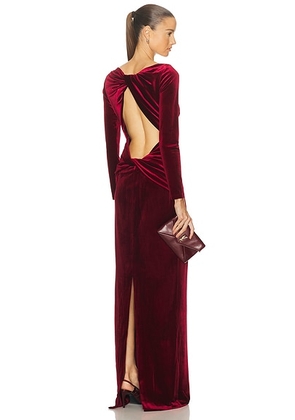 Retrofete Alizee Dress in Port - Burgundy. Size M (also in L, S, XL, XS).