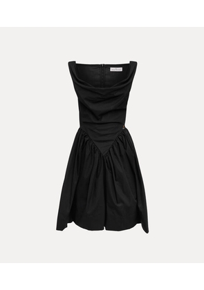 Vivienne Westwood Mini Sunday Dress Compact Poplin Black 36 Women
