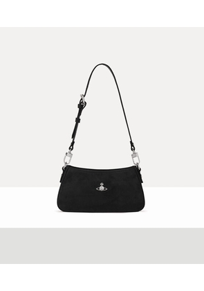 Vivienne Westwood Tasha Shoulder Phone Bag Leather Black