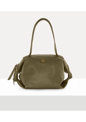 Vivienne Westwood Mara Medium Holdall Aniline Leather Khaki