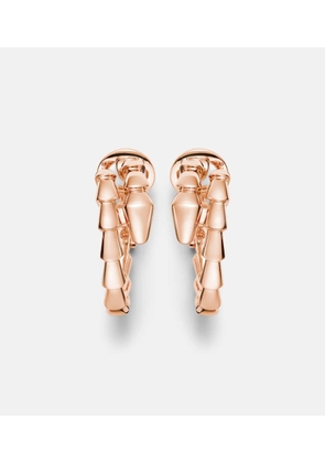 Bvlgari Serpenti Viper 18kt rose gold hoop earrings