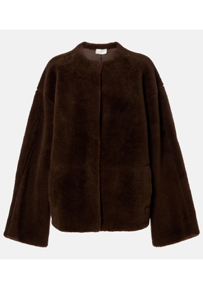 The Row Valorin shearling jacket