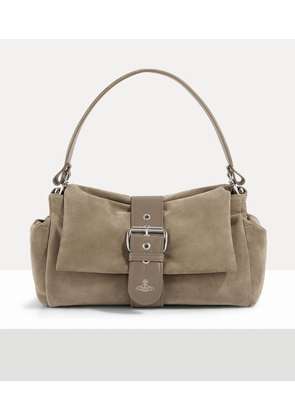 Vivienne Westwood Hazel XL Treasure Handbag Leather Stone