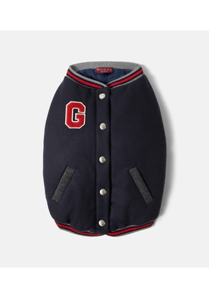 Gucci Embroidered wool dog coat