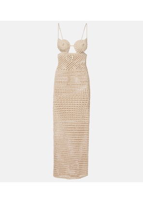 Alanui The Sound Of The Sea crochet maxi dress