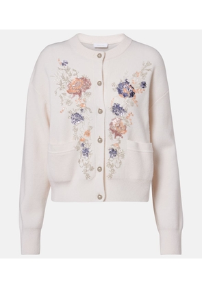 Rabanne Sequined wool and cashmere cardigan