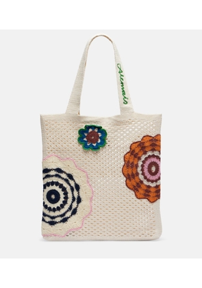 Alemais Medium crochet tote bag