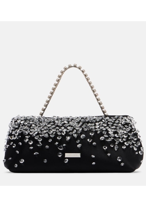 Aquazzura Constellation Mini satin top-handle bag