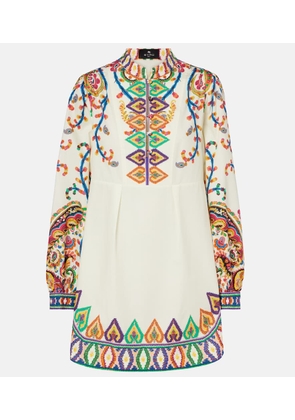 Etro Printed cotton minidress
