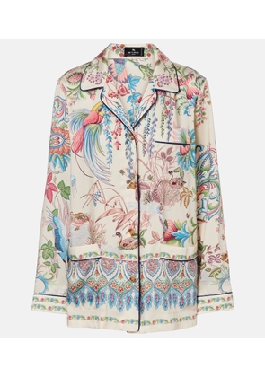 Etro Printed bowling shirt