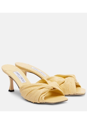 Jimmy Choo Skye Twist leather mules