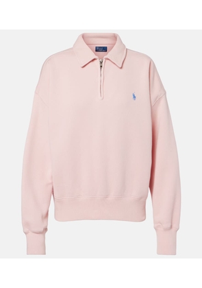 Polo Ralph Lauren Cotton-blend fleece half-zip sweatshirt