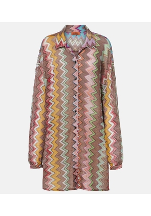 Missoni Zig Zag lame shirt