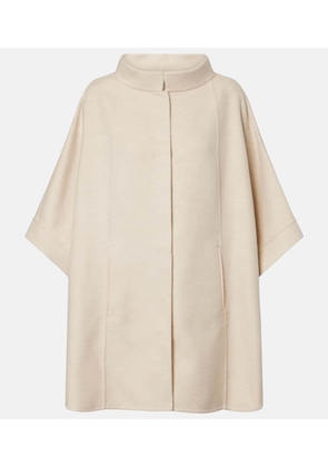 Loro Piana Salzburg leather-trimmed cashmere cape