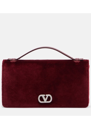 Valentino Garavani VLogo velvet crossbody bag