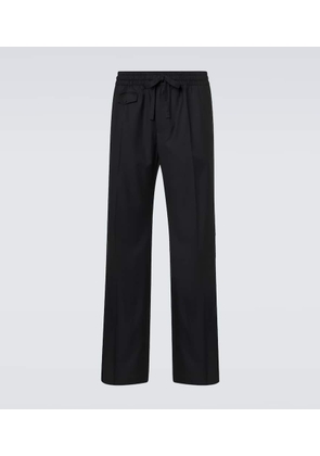 Dolce&Gabbana Virgin wool twill wide-leg pants