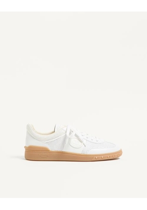 Valentino Garavani Upvillage Low-Top Perforated Nappa Leather Sneaker Man WHITE 39