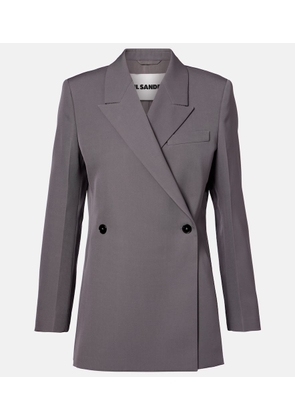 Jil Sander Double-breasted wool gabardine blazer