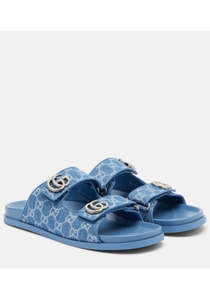 Gucci GG denim sandals
