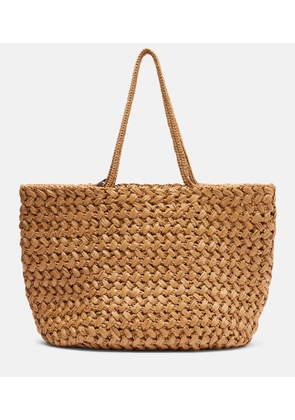 The Row Estelle Two Large raffia-effect tote bag
