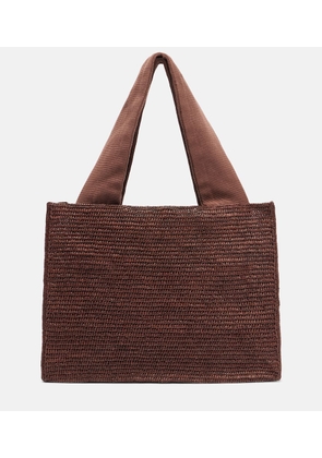The Row Loretta raffia tote bag